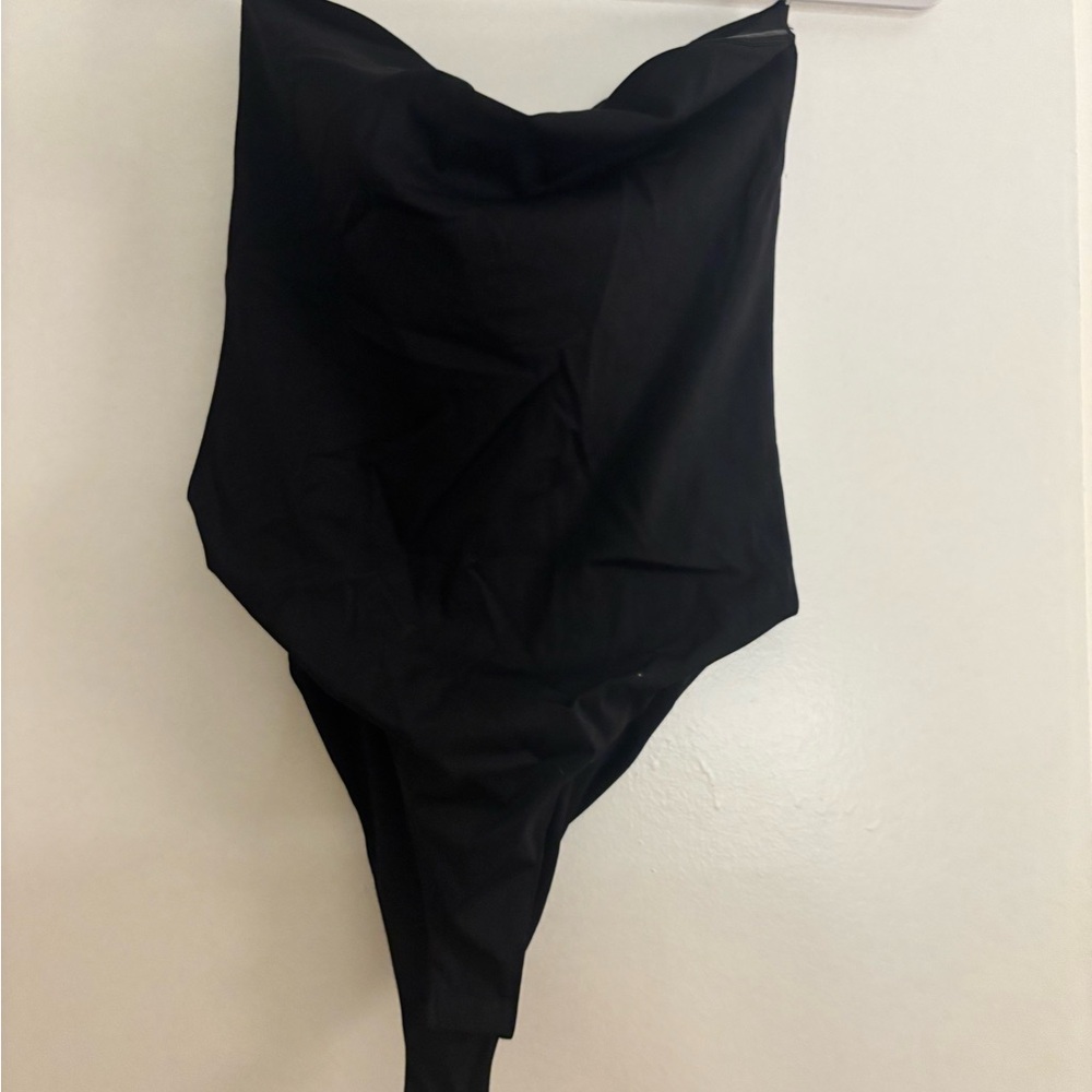 Strapless Black Bodysuit